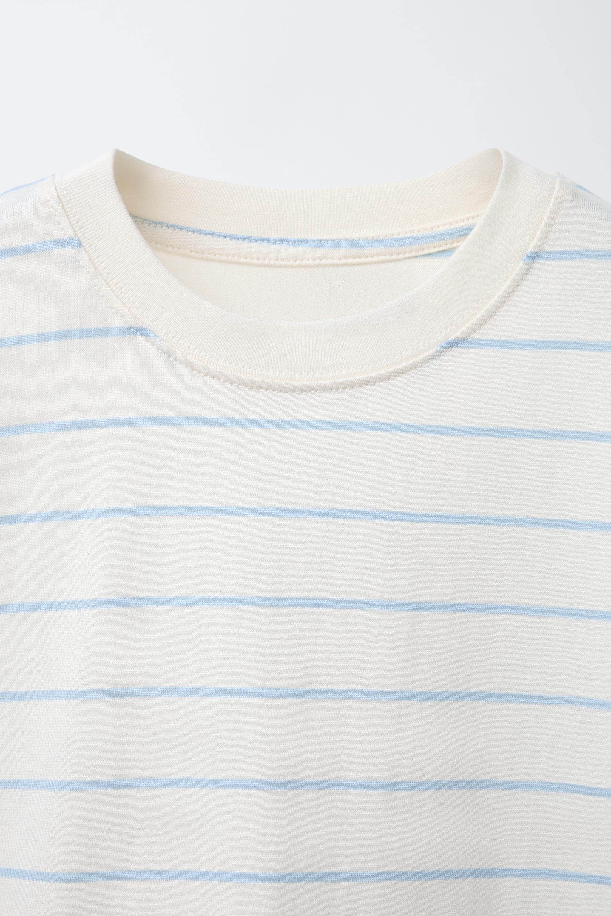 TWO-PACK OF PLAIN AND STRIPED T-SHIRTS